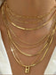 Women 18K Gold-Plated Stainless Steel Multi-Layer Necklace nicholesgifts
