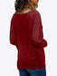 V-Neck Long Raglan Sleeve Top nicholesgifts