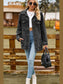 Buttoned Collared Neck Denim Jacket with Pockets nicholesgifts