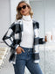 Ivy Lane Plaid Button Up Long Sleeve Shacket Trendsi