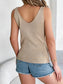 Openwork Wide Strap Knit Vest nicholesgifts