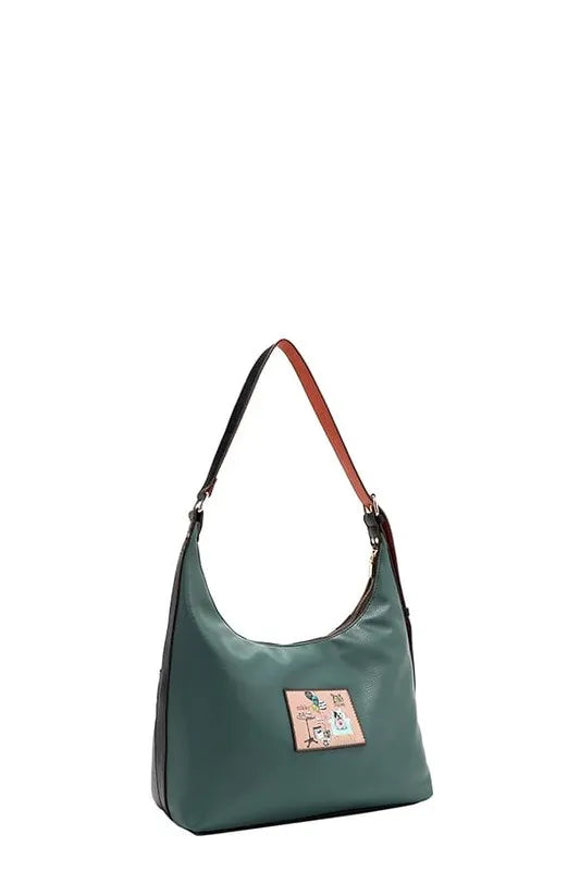 Nicole Lee USA Party King Shoulder Bag with 2 Accessory Pockets Front Trendsi