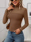 Mock Neck Long Sleeve Top nicholesgifts