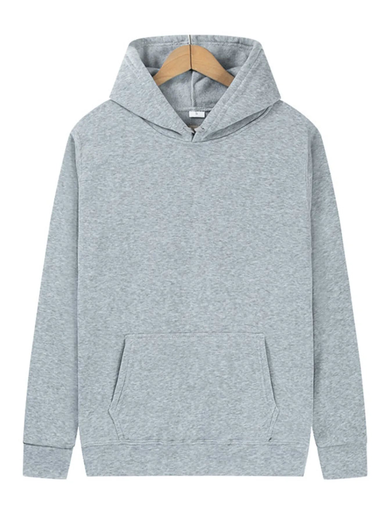 Men's Full Size Kangaroo Pocket Long Sleeve Hoodie Plus Size NicholesGifts