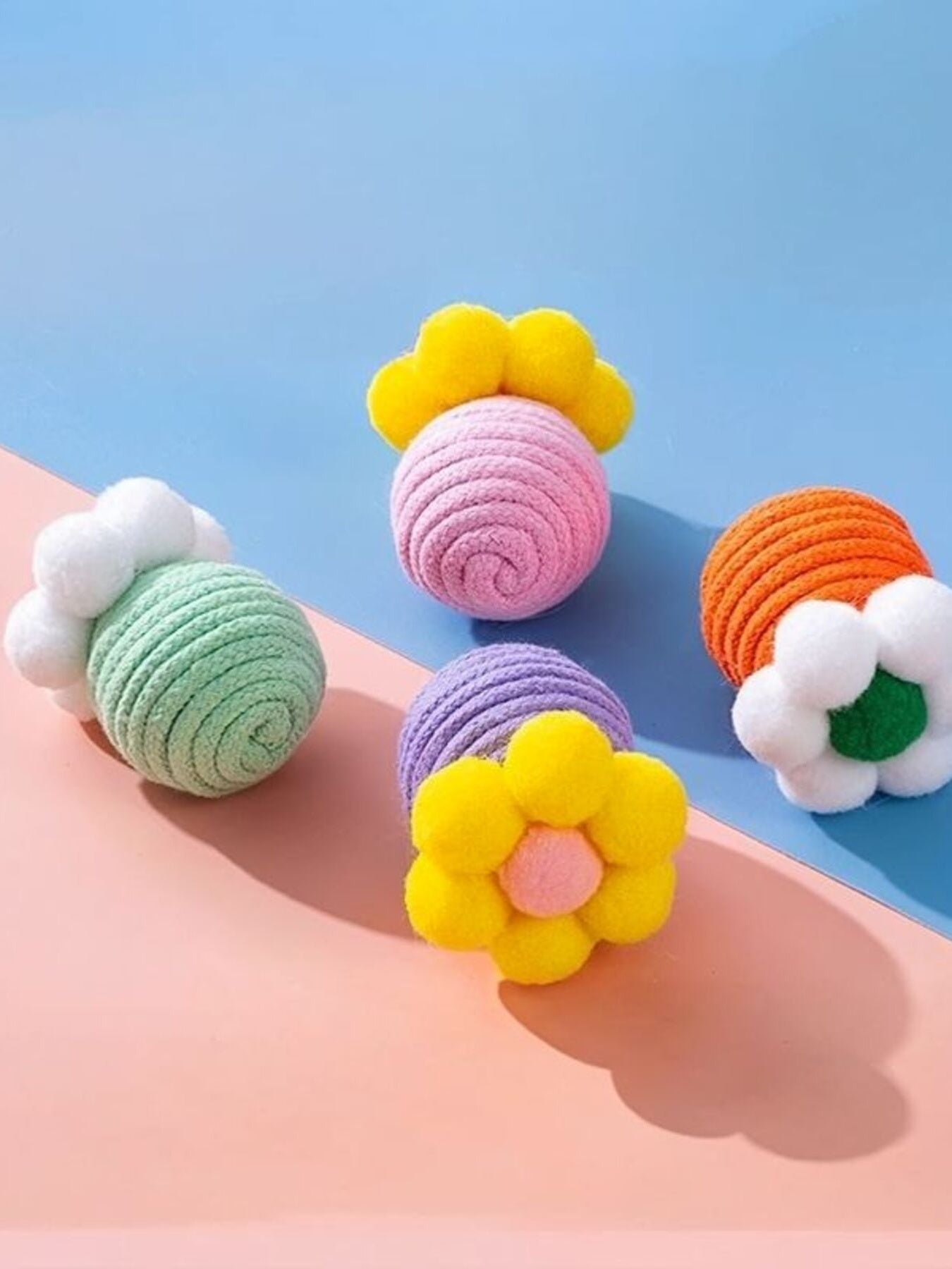 Interactive Flower Design Squeaky Pet Sound Toy nicholesgifts