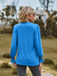 Notched Neck Flounce Sleeve Blouse nicholesgifts