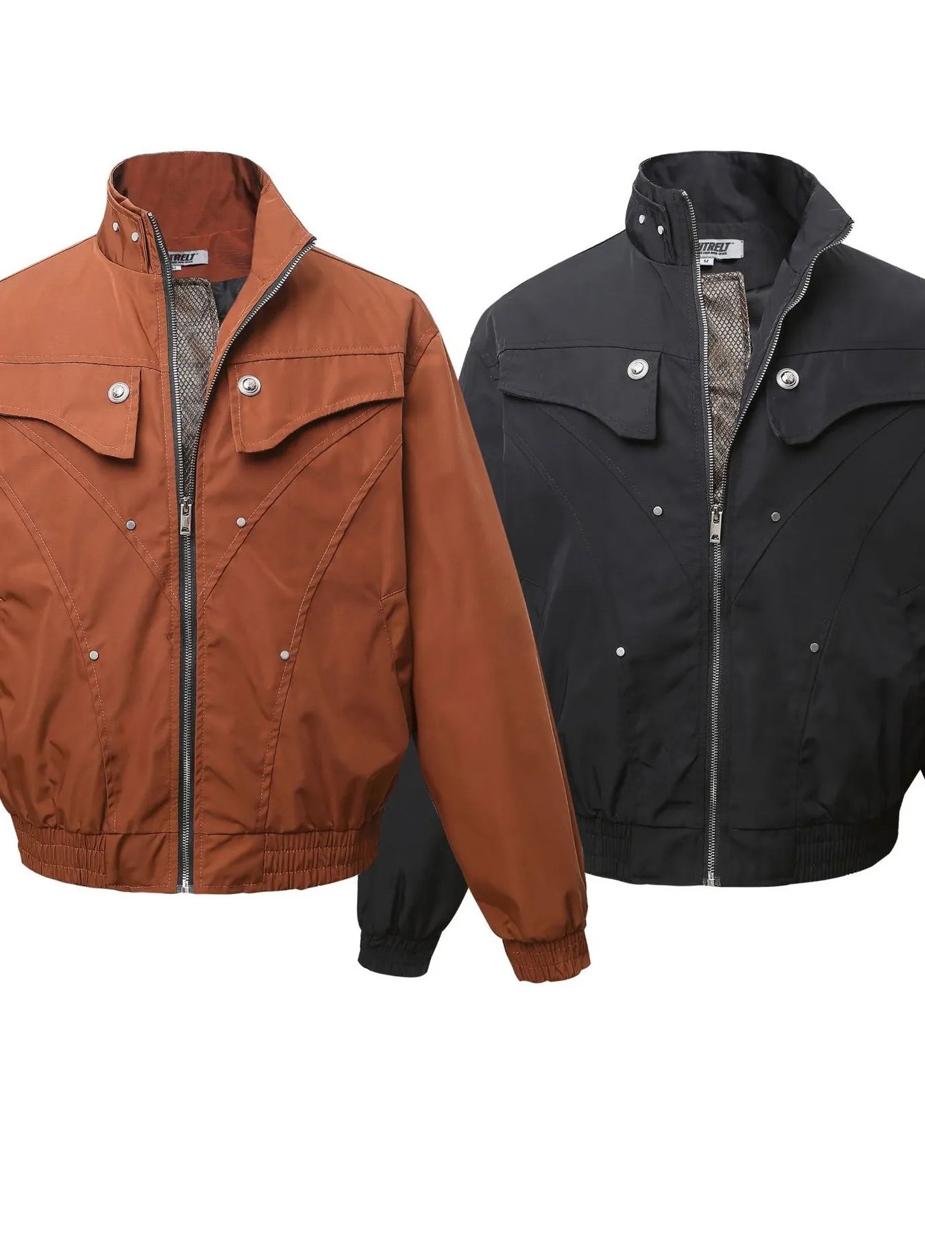 Men's Zip Up Long Sleeve Jacket Trendsi