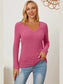 Basic Bae Full Size Ribbed V-Neck Long Sleeve T-Shirt nicholesgifts