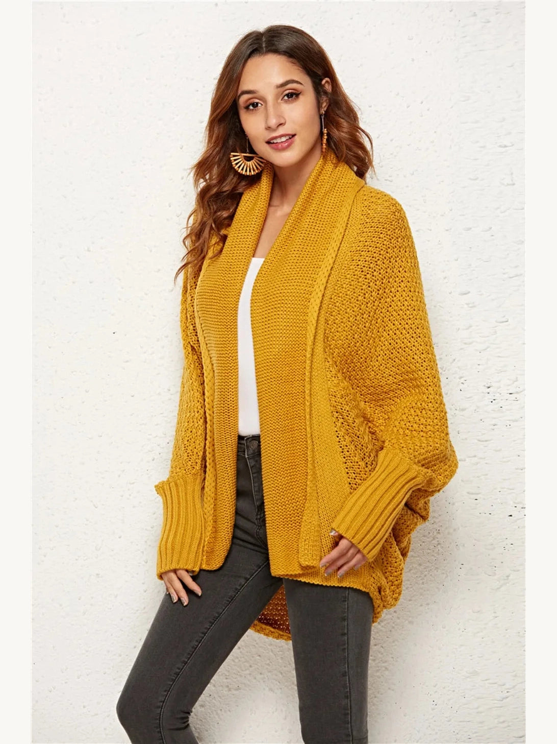 Women Angel Wings Open Front Batwing Sleeve Cardigan nicholesgifts