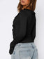 Women Ruffled Tie Front Flare Sleeve Shirt nicholesgifts