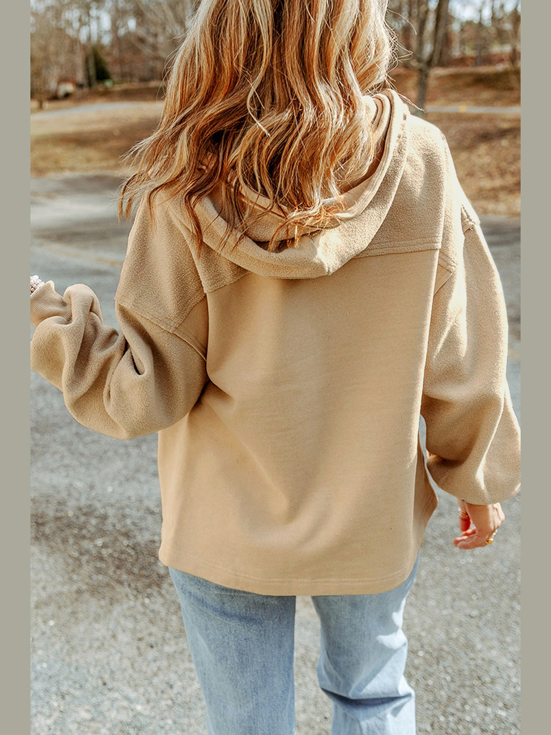 Zip-Up Drawstring Hooded Jacket nicholesgifts