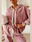 Lace Detail Dropped Shoulder Hoodie and Pants Set nicholesgifts