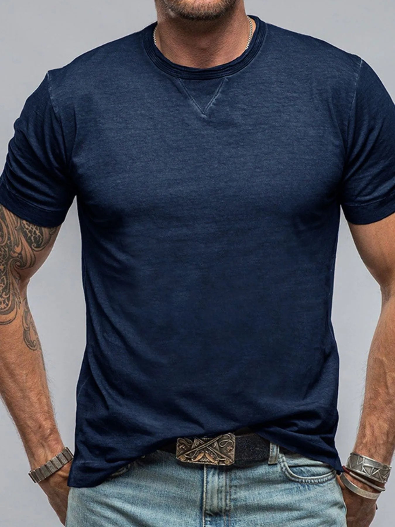 Men's Classic Short Sleeve Crew Neck T-Shirt NicholesGifts
