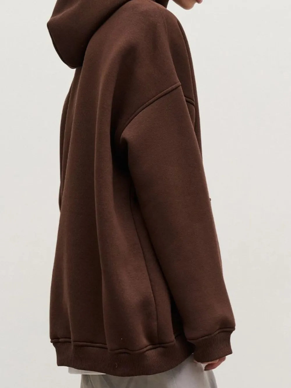 Pocketed Dropped Shoulder Long Sleeve Hoodie nicholesgifts