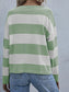 Striped Casual Long Sleeve Knit Top nicholesgifts