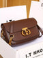 Leather Flap Shoulder Bag nicholesgifts