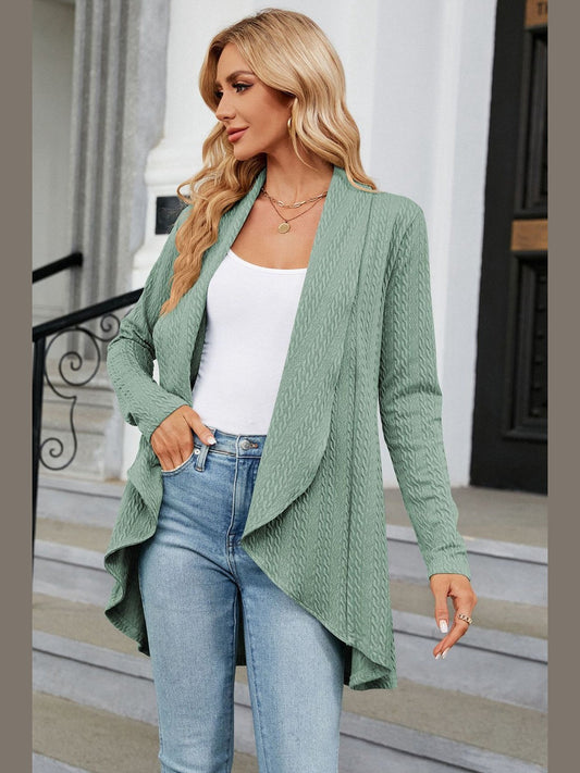 Open Front Long Sleeve Cardigan nicholesgifts