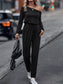 One Shoulder Long Sleeve Jumpsuit nicholesgifts