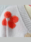 Women Floral V-Neck Button Up Cardigan with Pockets nicholesgifts