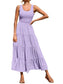 Women Tiered Smocked Wide Strap Summer Dress nicholesgifts