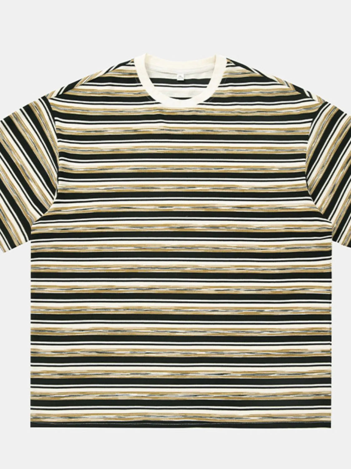 Men's Striped Round Neck Striped T-Shirt Trendsi