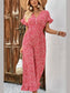 Perfee Printed Tie Back Ruffled Jumpsuit nicholesgifts