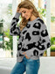 Drop Shoulder Leopard Pullover Sweater Trendsi