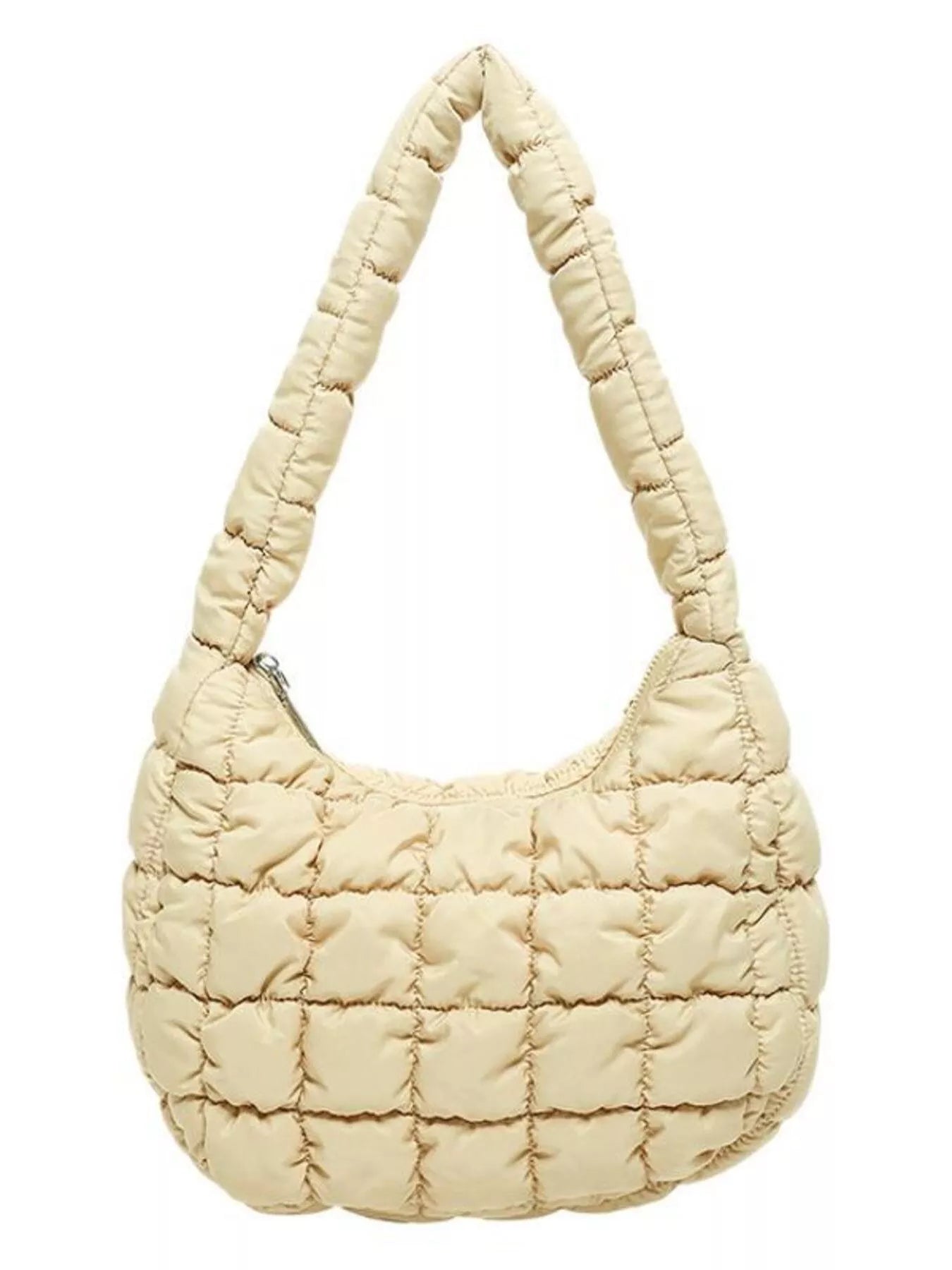 Quilted Ruched Shoulder Bag nicholesgifts