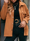 Ivy Lane Pocketed Snap Down Dropped Shoulder Jacket nicholesgifts