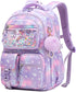 Girls Backpack,School Bag for Kids,Primary,Elementary,Teen Ages 6-15 Girls Bookbag,Students Kawaii Backpack Blue Mermaid