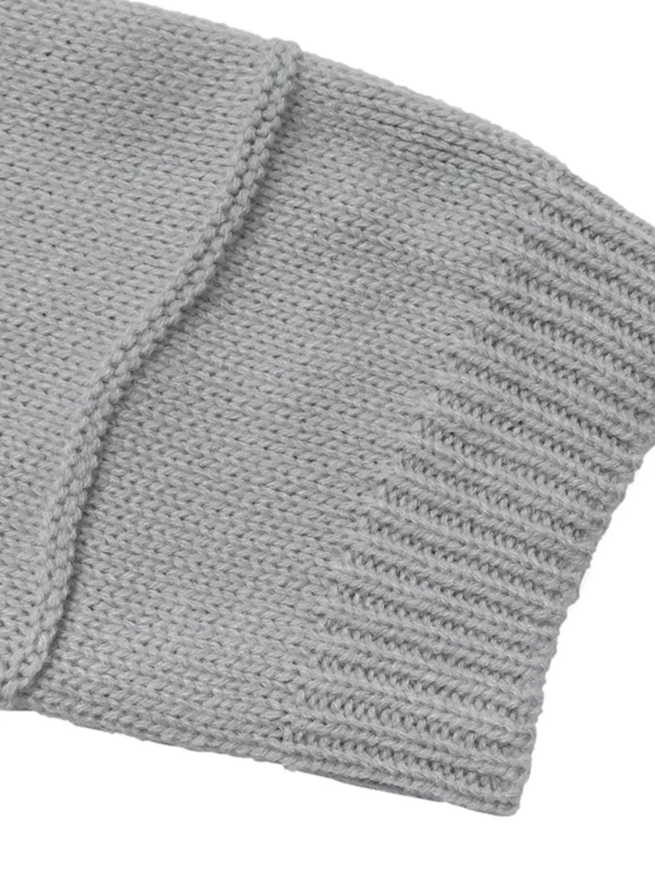 V-Neck Dropped Shoulder Sweater Trendsi