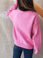 Bow Pattern Casual Long Sleeve Sweater nicholesgifts