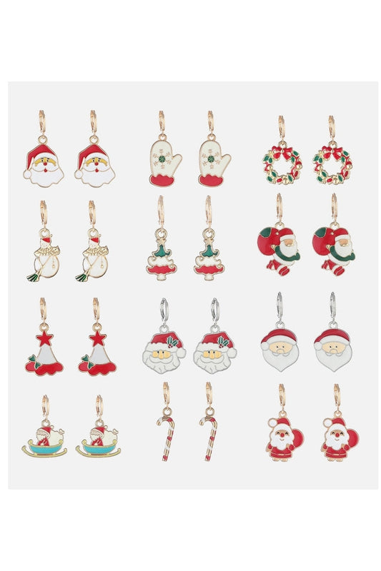 Women Christmas Theme Alloy Earrings