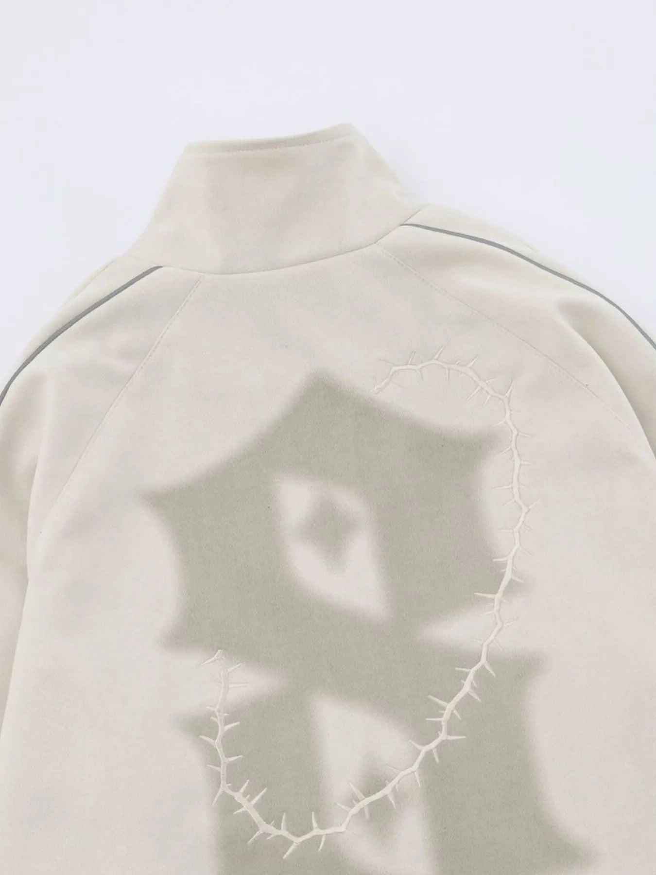 Men's Letter Graphic Track Jacket with Contrast Trim Trendsi