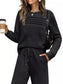Full Size Long Sleeve Round Neck Top and Pants Set Plus Size nicholesgifts