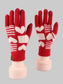 Women Heart Pattern Knitted Touchscreen Gloves nicholesgifts