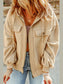 Zip-Up Drawstring Hooded Jacket nicholesgifts
