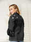 Fringe Detail Long Sleeve Denim Jacket nicholesgifts