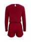 Long Sleeve Drawstring Romper nicholesgifts