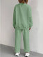 Texture Round Neck Top and Pants Set nicholesgifts