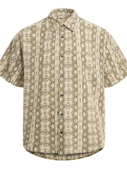 Men's Short Sleeve Button-Up Shirt nicholesgifts