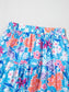 Floral Printed High Waist Split Skirt nicholesgifts