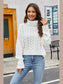 Turtleneck Cable-Knit Long Sleeve Sweater nicholesgifts