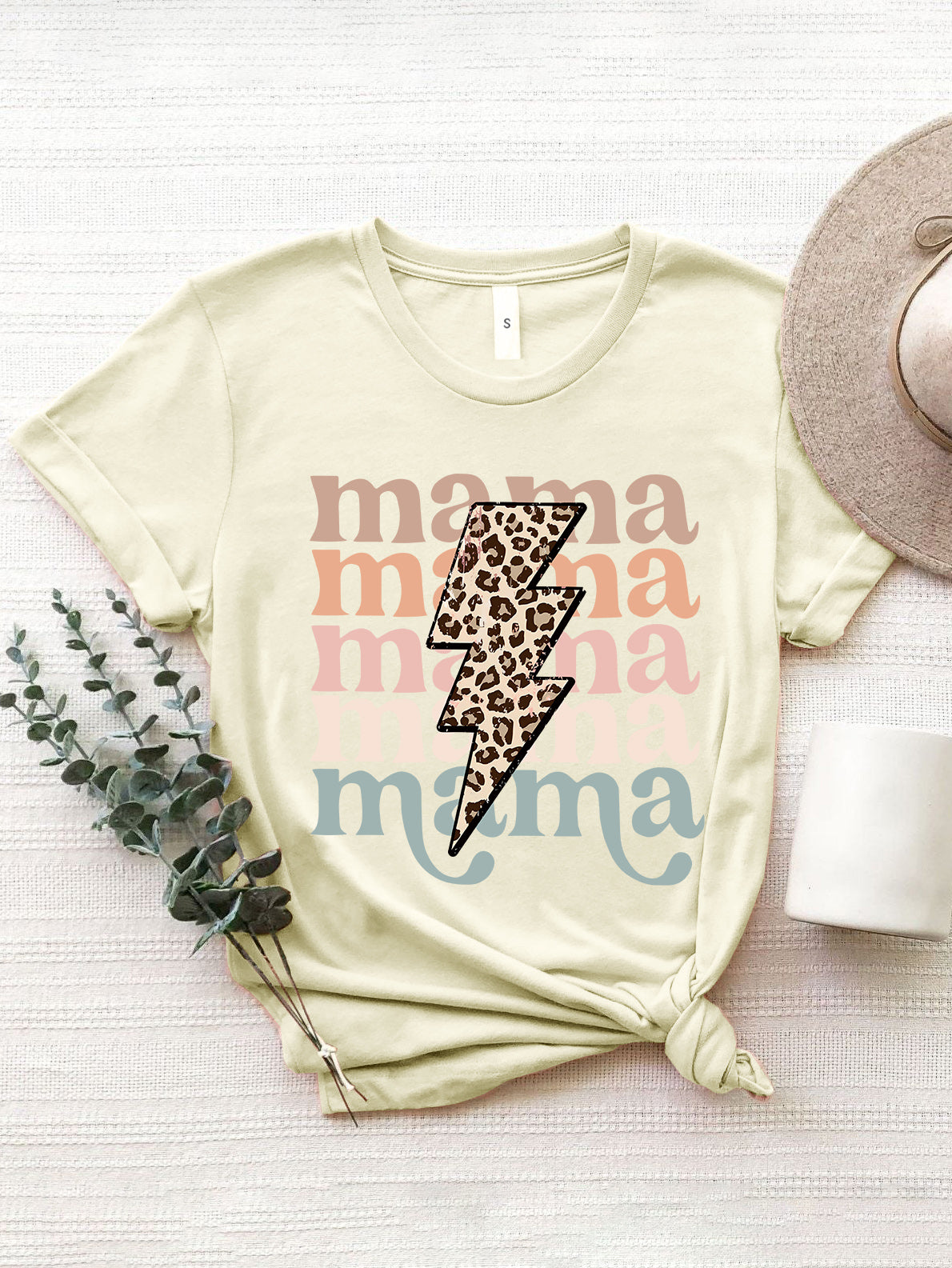 Women Mama Round Neck Short Sleeve T-Shirt - Nicholesgifts.online