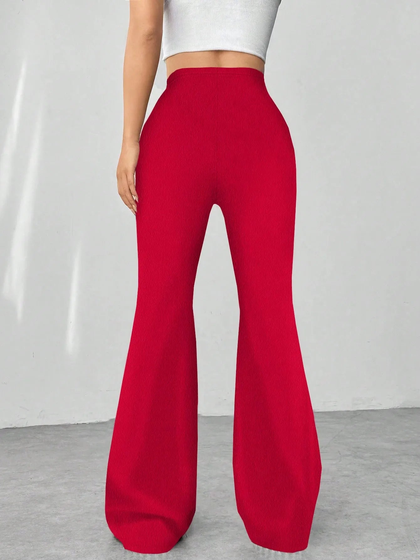 Women High Waisted Flare Pants nicholesgifts