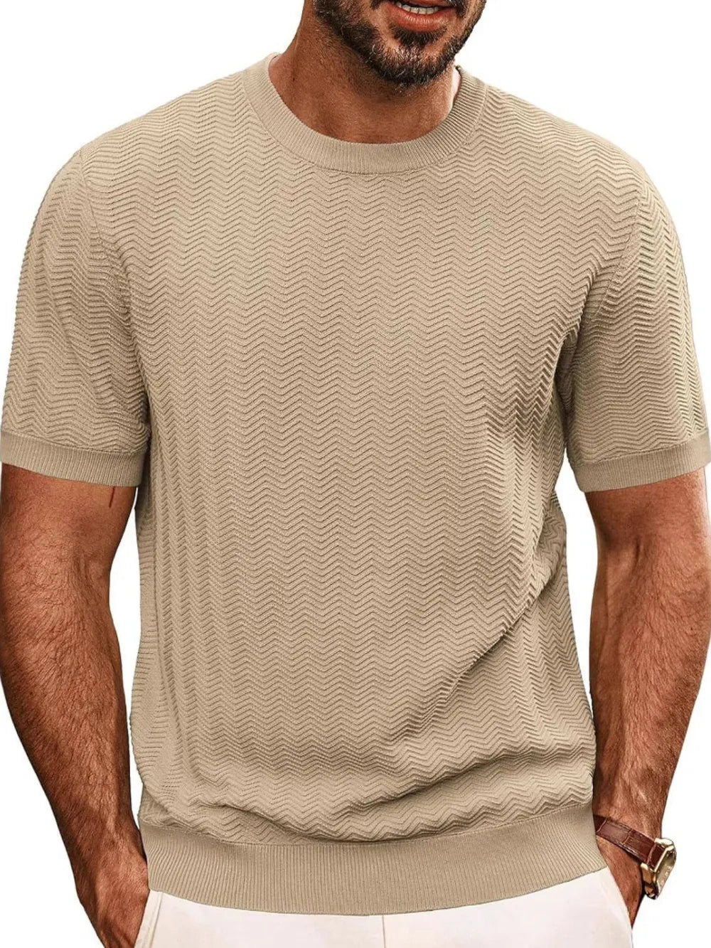 Men's Full Size Round Neck Short Sleeve T-Shirt Plus Size NicholesGifts