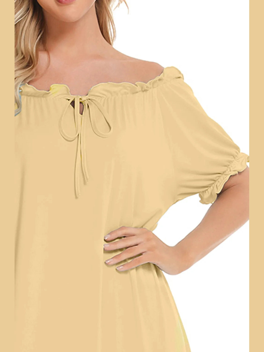 Lace Detail Short Sleeve Lounge Dress nicholesgifts