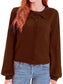 Collared Long Sleeve Button Down Cardigan nicholesgifts