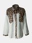 Fuzzy Button Up Long Sleeve Jacket nicholesgifts
