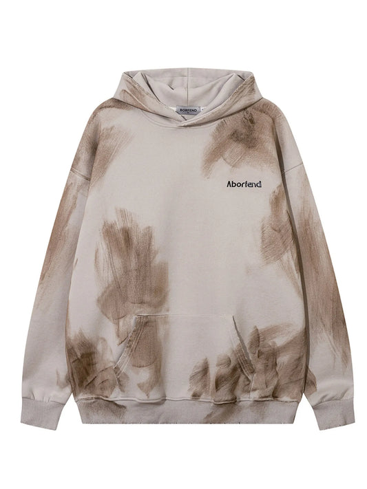 Men's Oversized Tie-Dye Long Sleeve Hoodie NicholesGifts